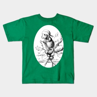 Harvester mouse ink - Vintage Christmas inspired designs Kids T-Shirt